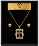 18K G. P. Adj 2 Pc Neck Set - N240