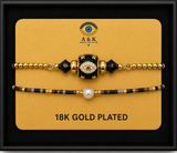 18K G. P. Adj 2 Pc Br Set - B053
