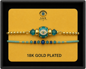 18K G. P. Adj 2 Pc Br Set - B053
