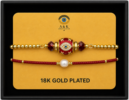 18K G. P. Adj 2 Pc Br Set - B053
