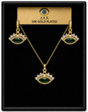 18K G. P. Adj 2 Pc Neck Set - N224