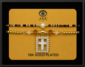 18K G. P. Adj 2 Pc Br Set - B065