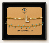 18K G. P. Adj 2 Pc Br Set - B-ABC
