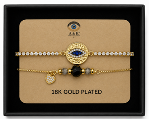 18K G. P. Adj 2 Pc Br Set - B083