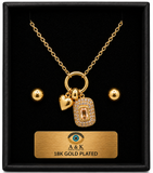 18K G. P. Adj 2 Pc Neck Set - N241