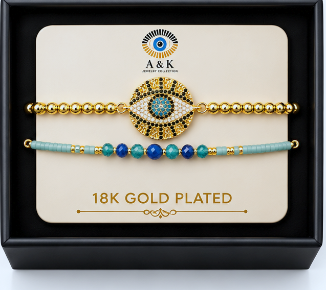 Black Lashes Bracelet Set