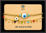 18K G. P. Adj 2 Pc Br Set - B060
