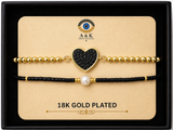 18K G. P. Adj 2 Pc Br Set - B029