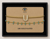 18K G. P. Adj 2 Pc Br Set - B-ABC