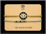 18K G. P. Adj 2 Pc Br Set - B040