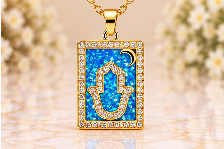 Blue Drop Necklace/Earring Set