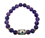 Natural Stone Amethyst Bracelet