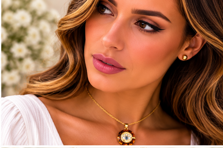 Crystal Eye Necklace Set