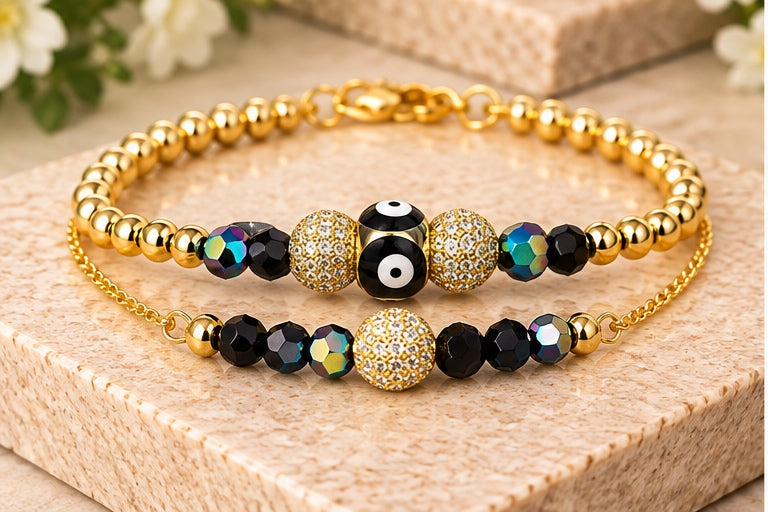 Mini Evil Eye with Zirconia Balls
