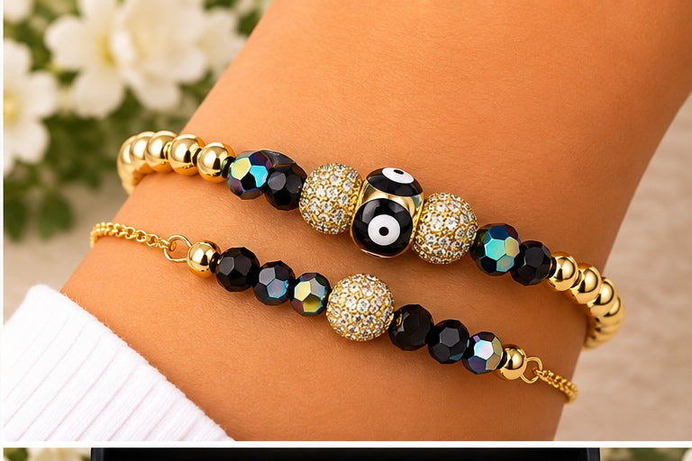Mini Evil Eye with Zirconia Balls