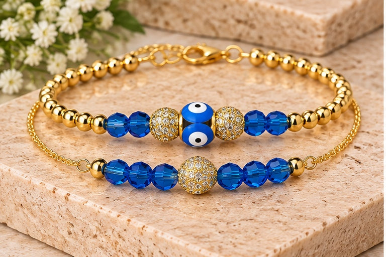 Mini Evil Eye with Zirconia Balls