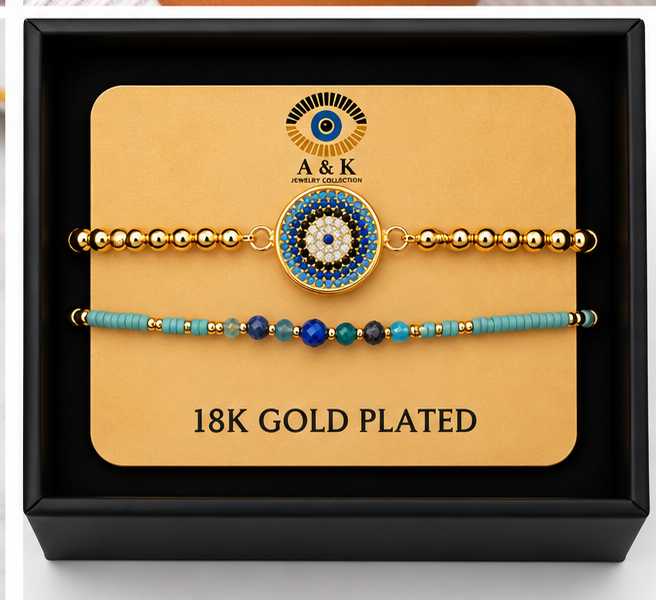 Circle Eye Bracelet Set