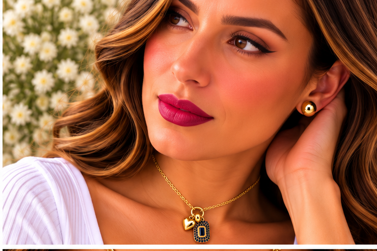 Rectangular Zircon Necklace Set