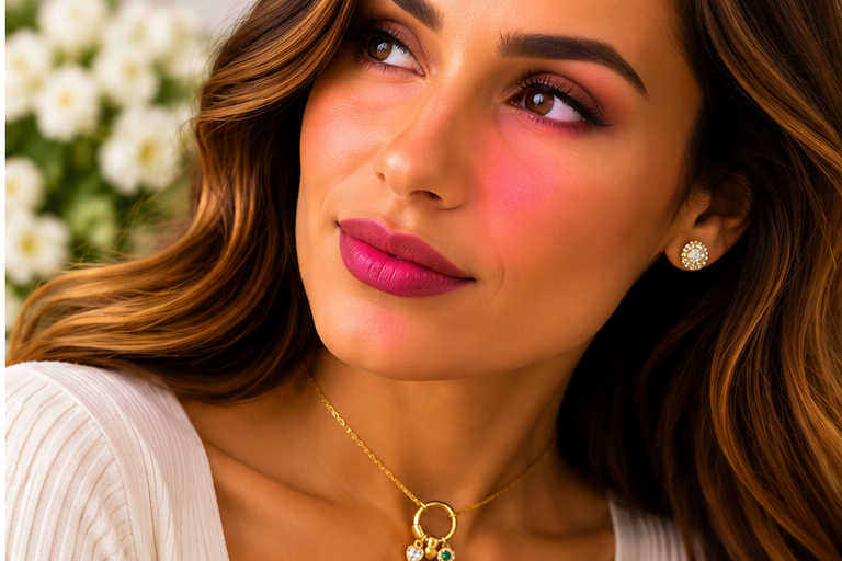 Multicolored Zircon Cross Cubic Zerconia Necklace & Earring Set