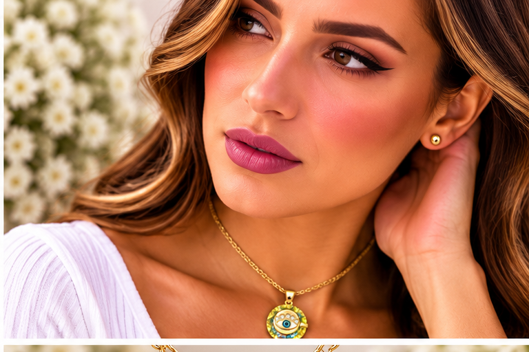 Crystal Eye Necklace Set