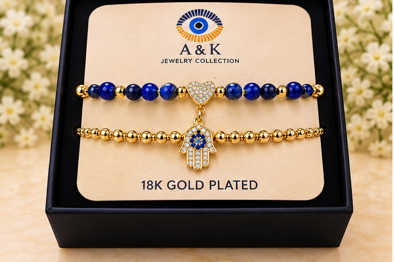 Purple Hamsa Cubic Zirconia Bracelet