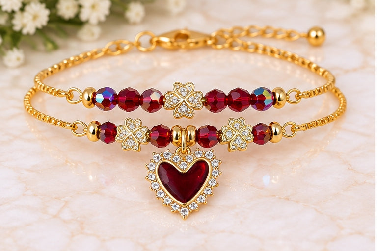 Cubic Zirconia Heart Charm