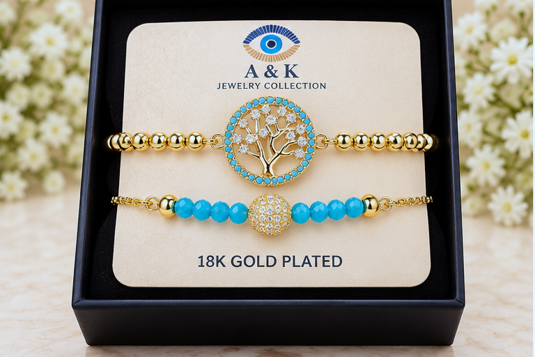 Tree of Life Circle Cubic Zirconia Bracelet
