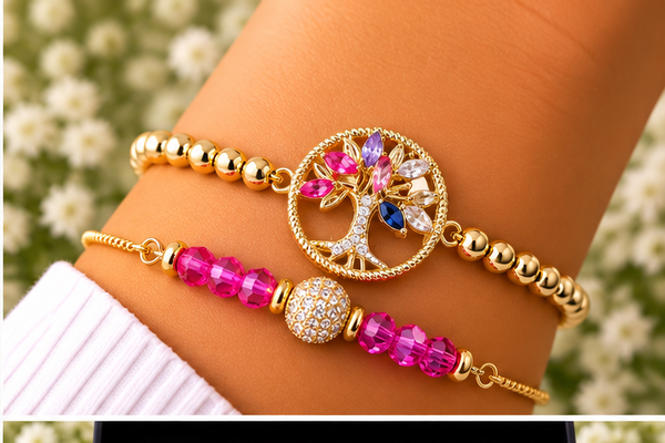 Tree of Life Charm Bracelet – 18K Gold Plated