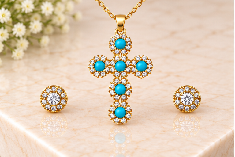 Cross Necklace Set