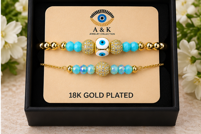 Mini Evil Eye with Zirconia Balls