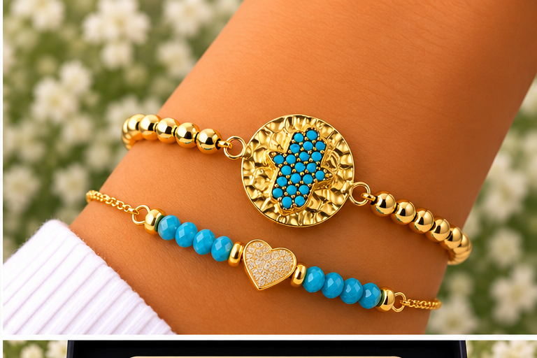 Round Hand Cubic- 18K Gold Plated