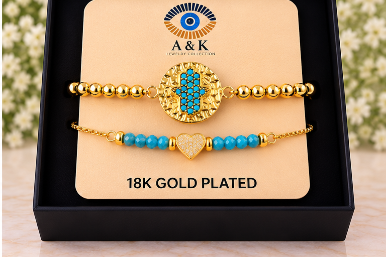 Round Hand Cubic- 18K Gold Plated