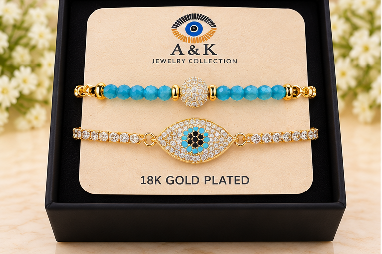Turquoise Marquise Eye Cubic Zirconia Bracelet
