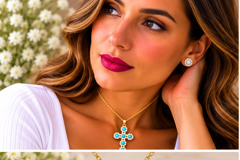 Cross Necklace Set
